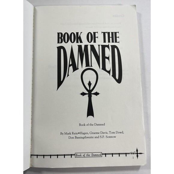 Book of the Damned White Wolf The World of Darkness 1993 Vintage Paperback - Picture 7 of 10